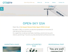 Tablet Screenshot of open-sky.co.il